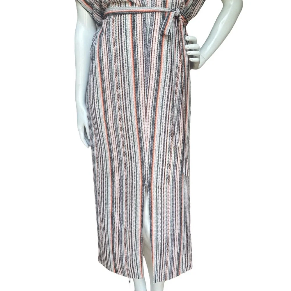 dRA Antropologie Boho Midi Pullover Multicolored Striped Sleeveless Dress Small - Picture 9 of 16